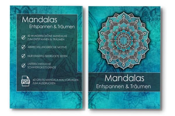 Mandala Malbuch für Erwachsene Entspannen und Träumen Cover mit Rücken